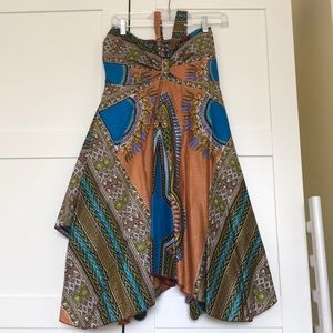 African style halter dress